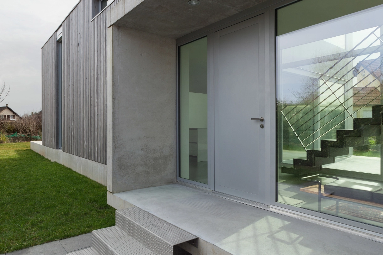 Residential steel security doors