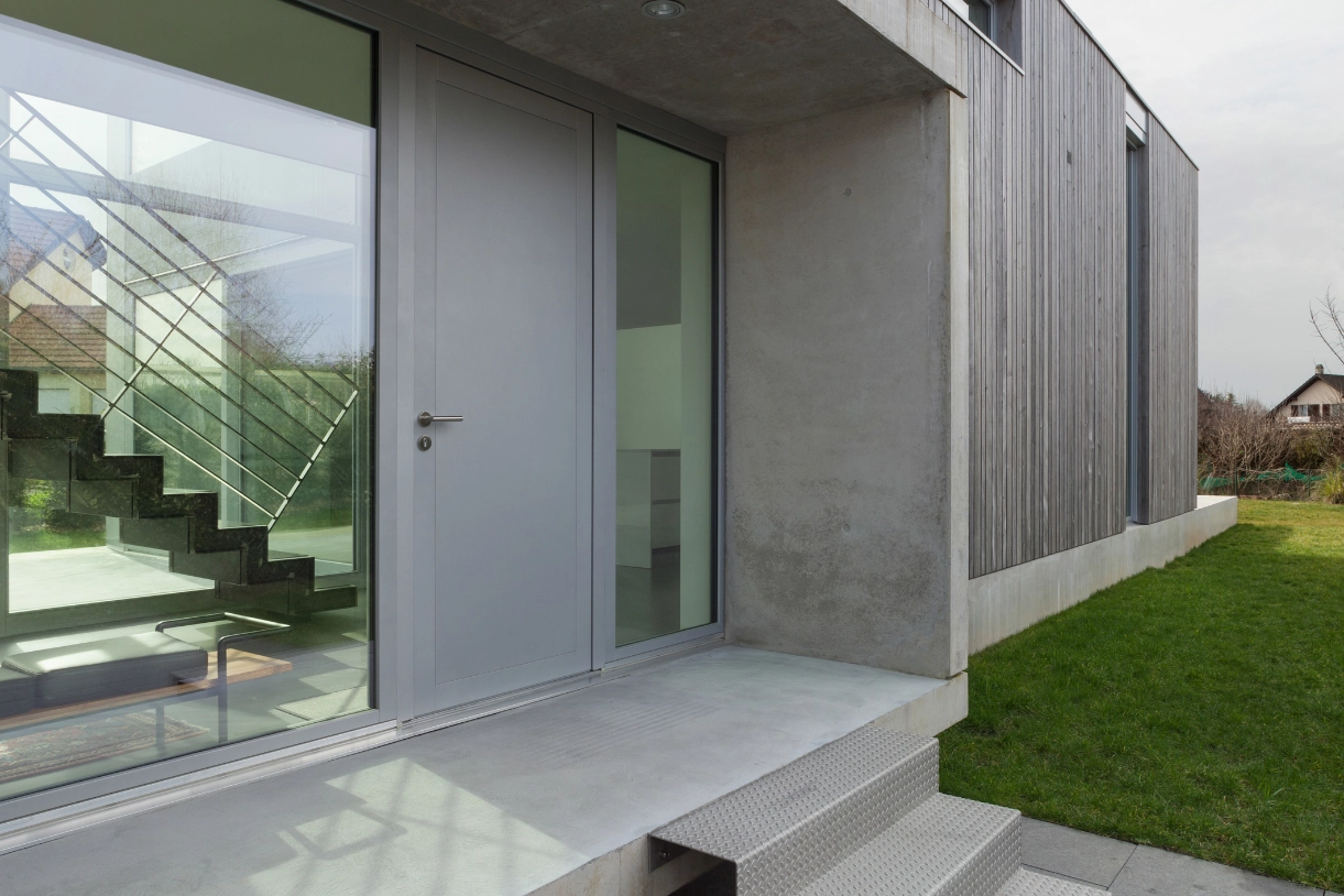 Residential steel security doors